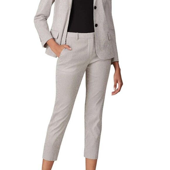 Theory Treeca Seersucker Pants size 10 - Picture 4 of 4